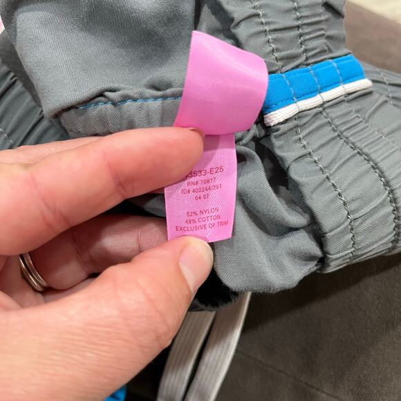 Y2K Women's Gray & Blue Victoria's Secret Pink Mini Shorts Size M - Picture 7 of 7